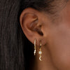  CZ Celestial Huggie Earring - Adina Eden's Jewels