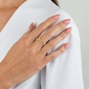  Pavé Mariner Link Ring - Adina Eden's Jewels
