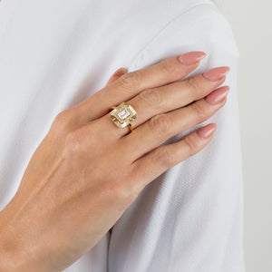  CZ Illusion Baguette Ring - Adina Eden's Jewels