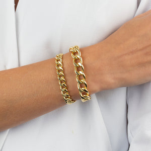  Medium Miami Curb Link Bracelet - Adina Eden's Jewels