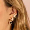  Pavé Open Heart Stud Earring - Adina Eden's Jewels