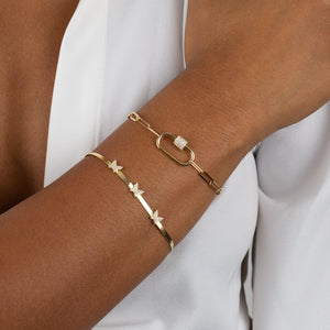  Pavé Toggle Link Bracelet - Adina Eden's Jewels