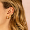  Solid Rounded Oval Hoop Earring - Adina Eden's Jewels