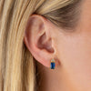  CZ Colored Emerald Stone Stud Earring - Adina Eden's Jewels