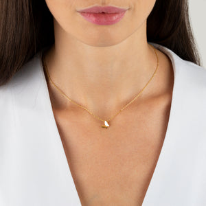  Mini Solid Butterfly Necklace - Adina Eden's Jewels