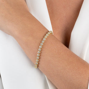  Pavé Multi Flower Bracelet - Adina Eden's Jewels