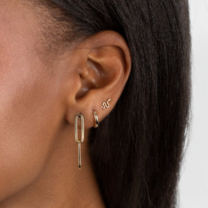  Serpent Stud Earring 14K - Adina Eden's Jewels