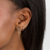 Solid Cartilage Huggie Earring 14K - Adina Eden's Jewels