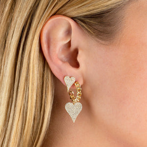  Pavé Heart Earring Combo Set - Adina Eden's Jewels