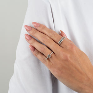  Diamond Baguette Stone Ring 18K - Adina Eden's Jewels