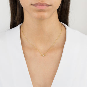  Pavé Bar Necklace - Adina Eden's Jewels