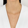  Diamond Butterflies Necklace 14K - Adina Eden's Jewels