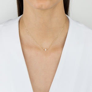  Diamond Mini Star of David Necklace 14K - Adina Eden's Jewels