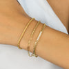  Rope Chain X Oval Link Bracelet - Adina Eden's Jewels