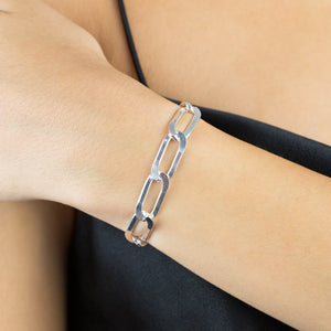  Twisted Paperclip Link Bracelet - Adina Eden's Jewels