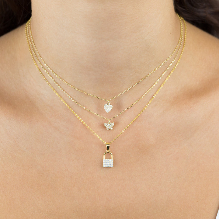  Pearl Dainty Heart Necklace - Adina Eden's Jewels