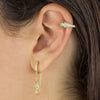  CZ Snake Chain Huggie Earring - Adina Eden's Jewels