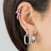  Oval Link Drop Huggie Earring - Adina Eden's Jewels