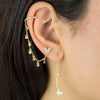  CZ Butterfly Threader Drop Earring - Adina Eden's Jewels