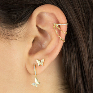  Pavé Chain Ear Cuff - Adina Eden's Jewels