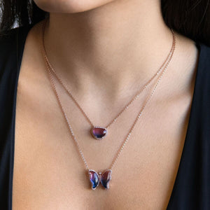  Crystal Butterfly Necklace - Adina Eden's Jewels