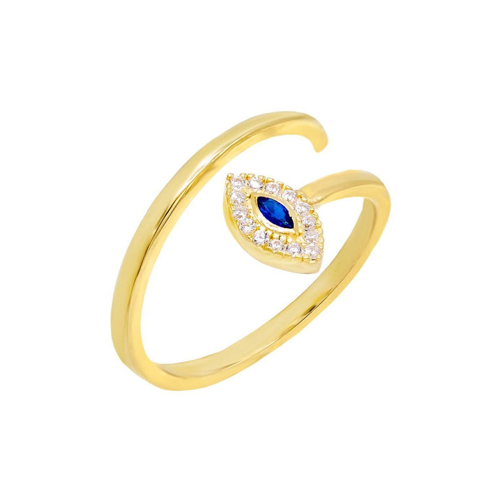 Sapphire Blue Sapphire Evil Eye Ring - Adina Eden's Jewels