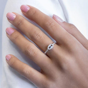  Evil Eye Ridged Ring - Adina Eden's Jewels