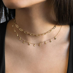  Mini Hanging Stars Choker - Adina Eden's Jewels