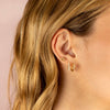  Dainty Pearl CZ Huggie Earring - Adina Eden's Jewels