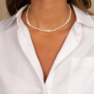  Pearl Multi Cluster Necklace - Adina Eden's Jewels