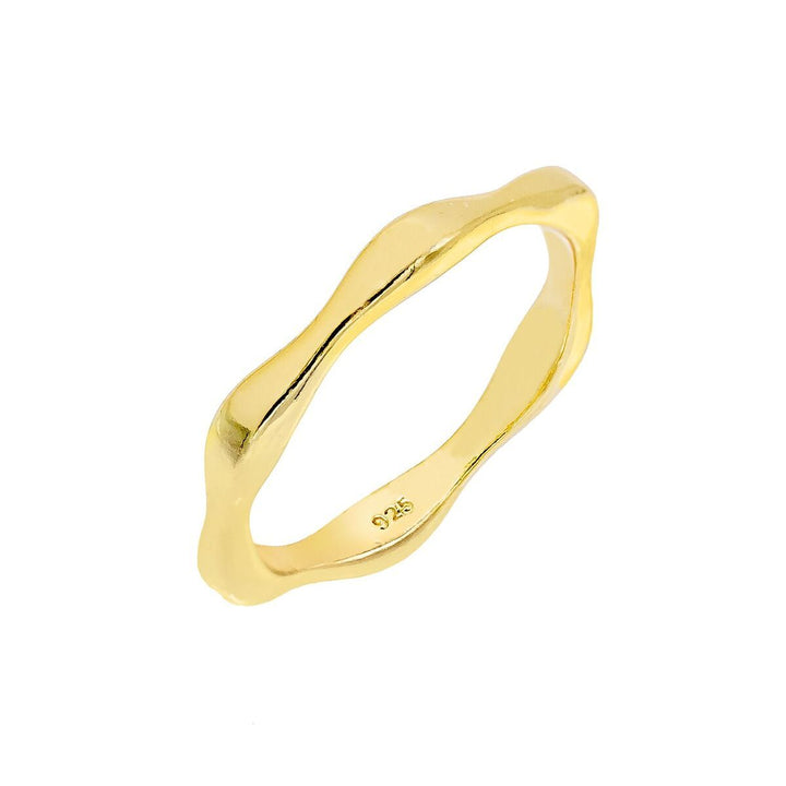 Gold / 6 Bamboo Ring - Adina Eden's Jewels