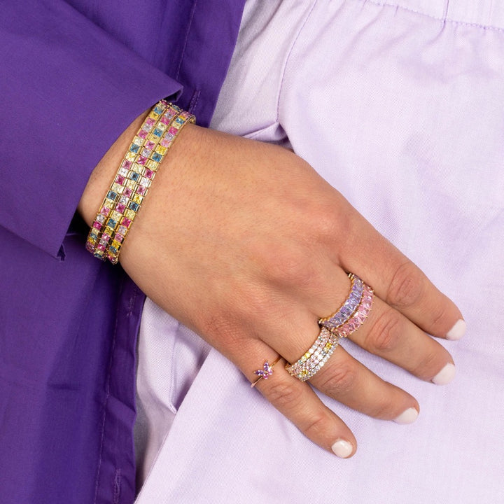  Sapphire Pink Eternity Band - Adina Eden's Jewels