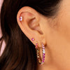  Colored Heart CZ Stud Earrings - Adina Eden's Jewels