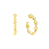 Gold / 30 MM Spiral Hollow Hoop Earring - Adina Eden's Jewels