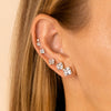  Princess Cut Stud Earring 14K - Adina Eden's Jewels