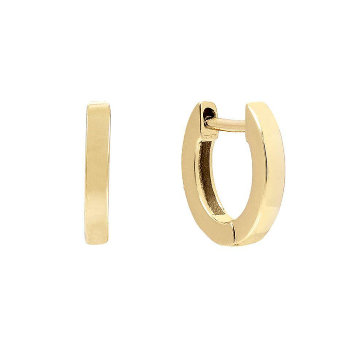 Gold Tiny Ring Huggie Earring - Adina Eden's Jewels
