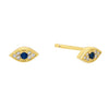 Gold Mini Evil Eye Stud Earring - Adina Eden's Jewels