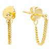 14K Gold / PAIR Chain Stud Earring 14K - Adina Eden's Jewels