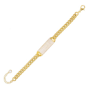 Gold ID Links Bracelet - Adina Eden's Jewels
