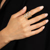  Marquise Bezel Cuban Ring - Adina Eden's Jewels