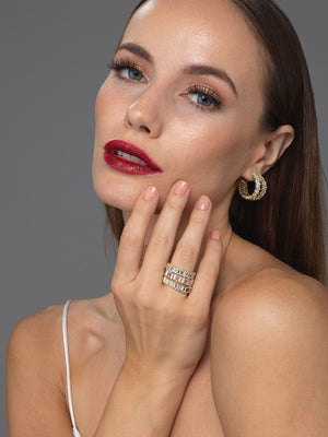  Crystal Iridescent Eternity Band - Adina Eden's Jewels