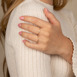  Diamond Dainty Scattered Ring 14K - Adina Eden's Jewels