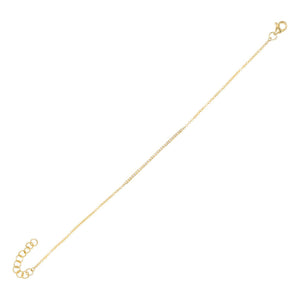 14K Gold Diamond Bar Bracelet 14K - Adina Eden's Jewels