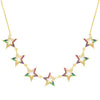 Multi-Color Multi-Color Enamel Star Necklace - Adina Eden's Jewels