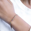  Thin Rainbow Tennis Bracelet 14K - Adina Eden's Jewels