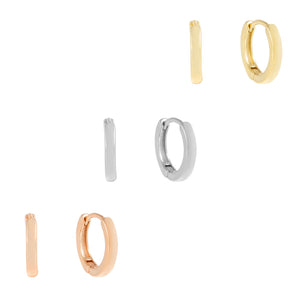 Combo Solid Trio Huggie Earring Combo Set - Adina Eden's Jewels