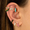 Baguette Wing Stud Earring - Adina Eden's Jewels