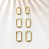  Solid Oval Huggie Earring - Adina Eden's Jewels
