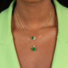  Heart X Pear CZ Necklace - Adina Eden's Jewels