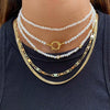  Double Curb Chain Link Necklace - Adina Eden's Jewels